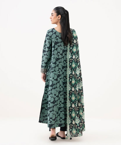 3 Piece - Printed Khaddar Suit