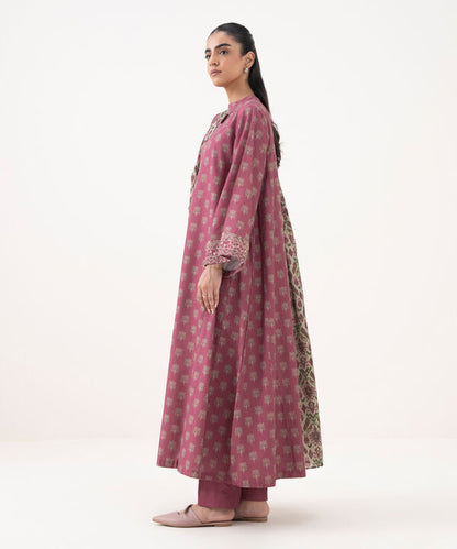 3 Piece - Printed Khaddar Suit