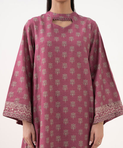 3 Piece - Printed Khaddar Suit