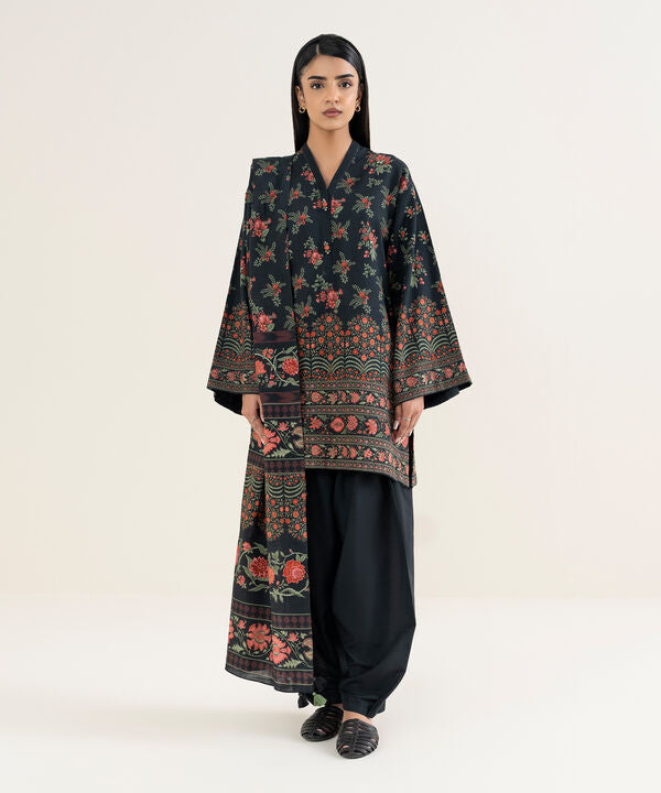 3 Piece - Printed Khaddar Suit