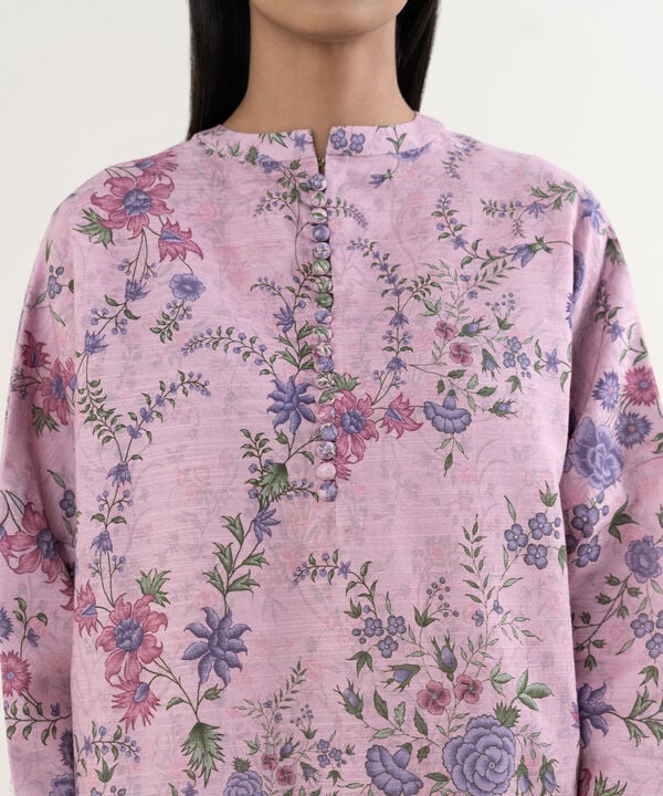 3 Piece - Printed Khaddar Suit