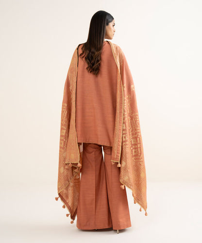 3 Piece - Embroidered Zari Khaddar Suit