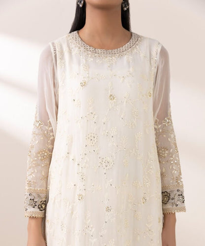 3 Piece - Embroidered Jacquard Suit (Stitched)