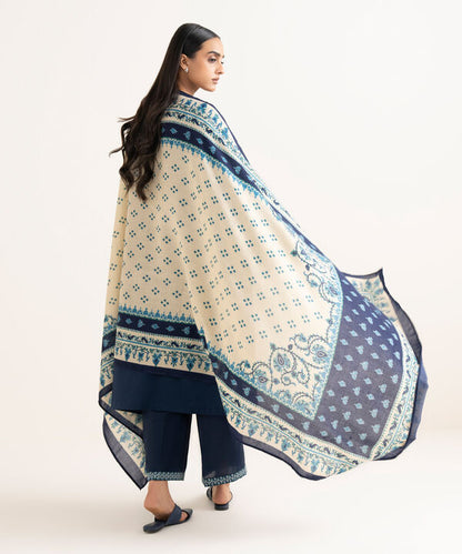 3 Piece - Embroidered Twill Suit