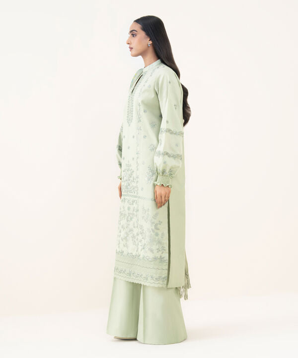 3 Piece - Embroidered Khaddar Suit