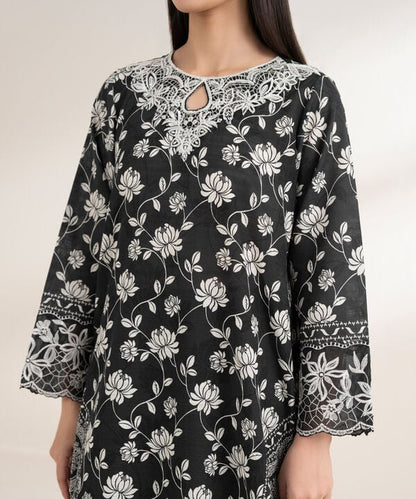 3 Piece - Embroidered Khaddar Suit