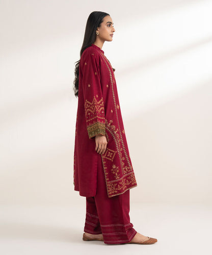 3 Piece - Embroidered Karandi Suit