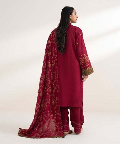 3 Piece - Embroidered Karandi Suit