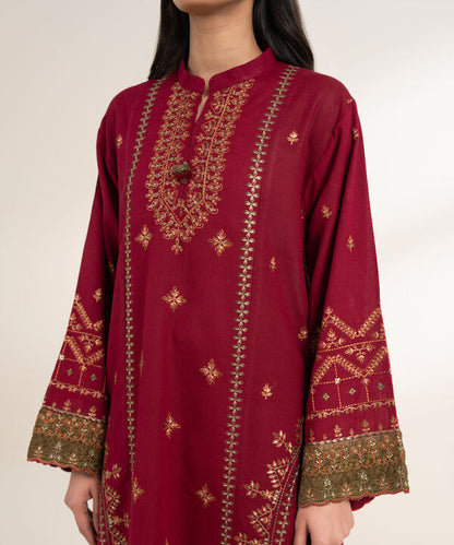 3 Piece - Embroidered Karandi Suit