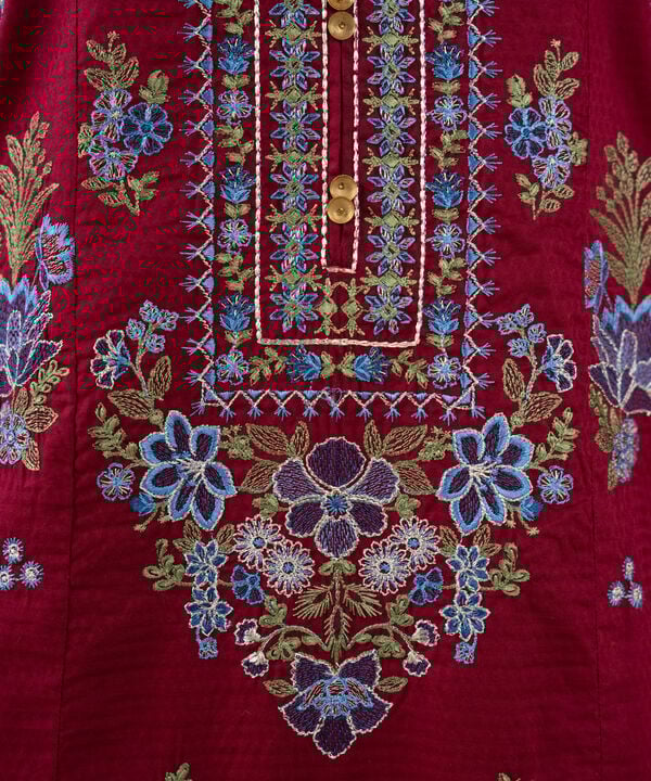 3 Piece - Embroidered Dobby Suit