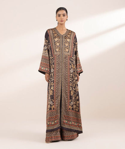 2 Piece - Embellished Silk Suit (Stitched)