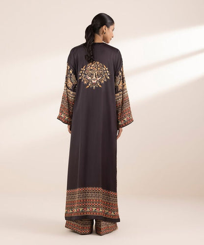 2 Piece - Embellished Silk Suit (Stitched)