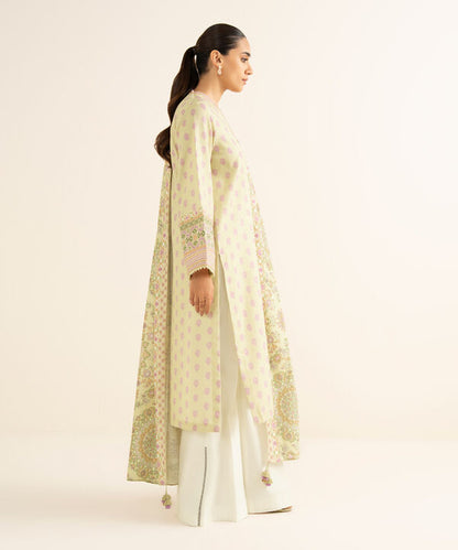 2 Piece -  Embroidered Light Khaddar Suit