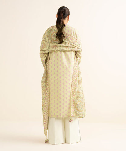 2 Piece -  Embroidered Light Khaddar Suit