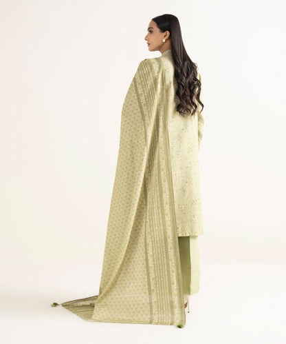 3 Piece - Embroidered Khaddar  Suit