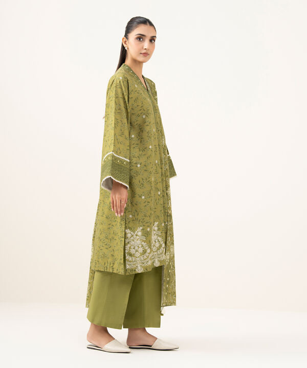 3 Piece - Embroidered Khaddar  Suit