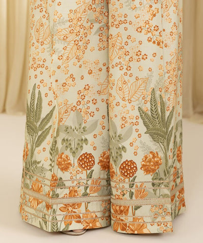 3 Piece - Embroidered Organza Suit (Unstitched)