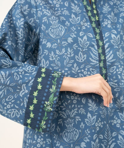 3 Piece - Printed Dobby Suit