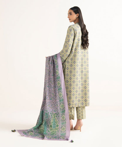 3 Piece - Printed Viscose Khaddar Suit