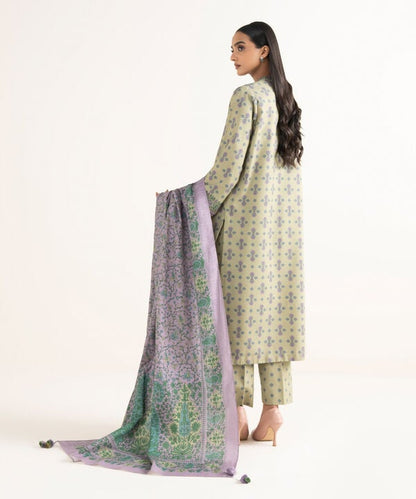 3 Piece - Printed Viscose Khaddar Suit