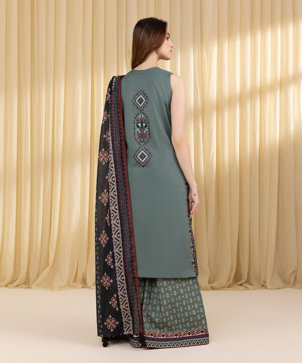 3 Piece - Embroidered Lawn Suit (Unstitched)