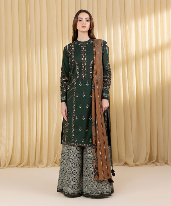 3 Piece - Embroidered Lawn Suit (Unstitched)