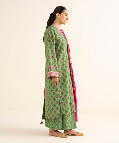 3 Piece - Printed Light Khaddar Suit