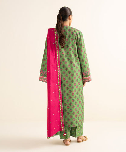 3 Piece - Printed Light Khaddar Suit