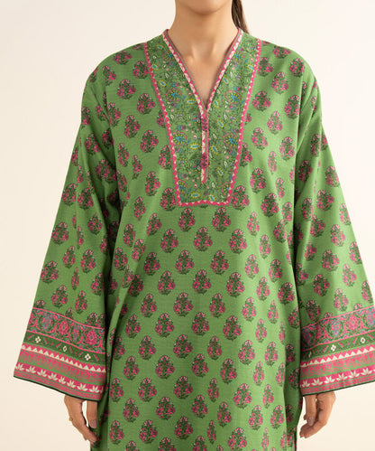3 Piece - Printed Light Khaddar Suit