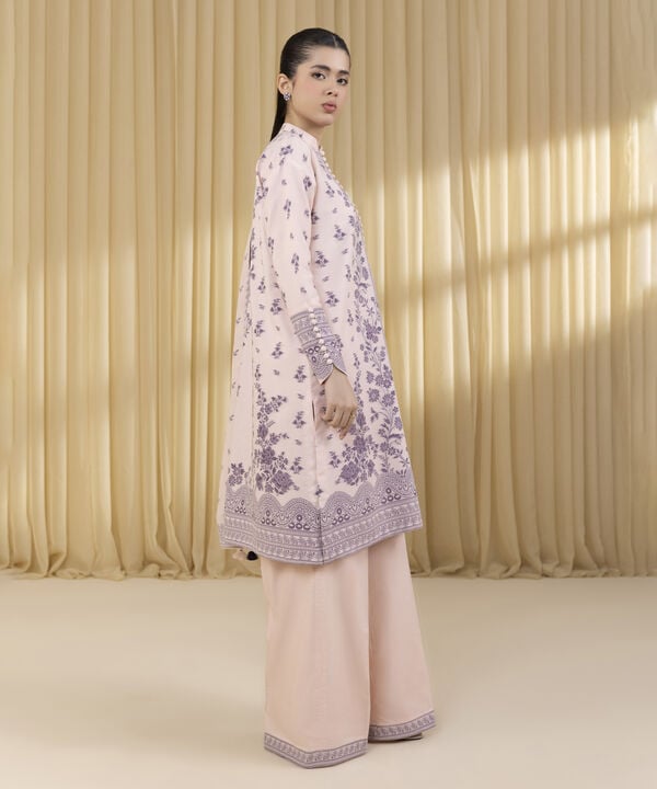 3 Piece - Jacquard Suit (Unstitched)