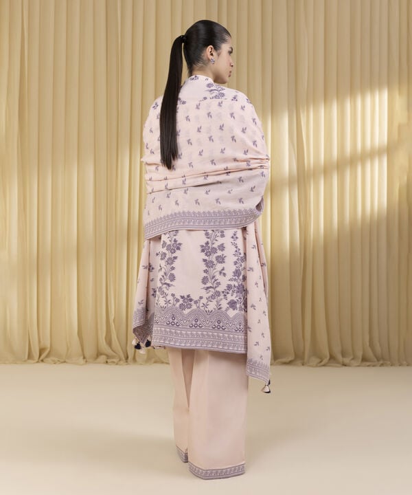 3 Piece - Jacquard Suit (Unstitched)