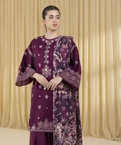 3 Piece - Embroidered Lawn Suit (Unstitched)