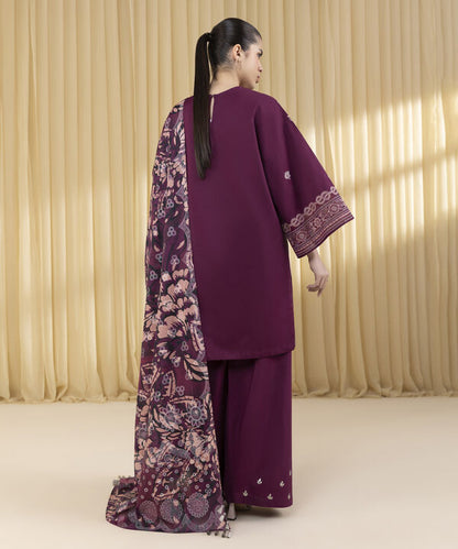 3 Piece - Embroidered Lawn Suit (Unstitched)