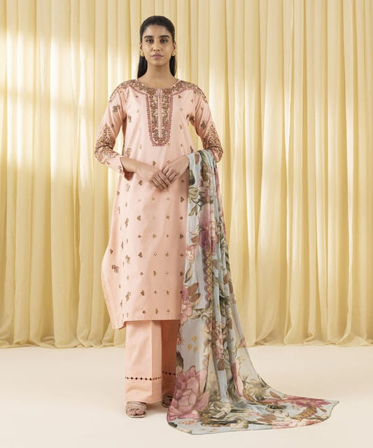 3 Piece - Embroidered Lawn Suit (Unstitched)