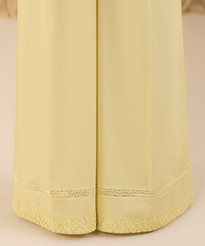 3 Piece - Embroidered Cotton Satin Suit (Unstitched)