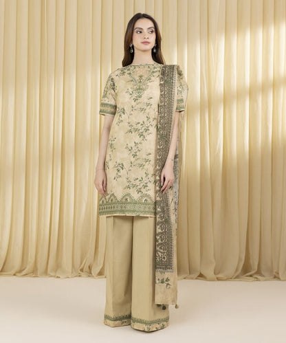 3 Piece - Embroidered Lawn Suit (Unstitched)
