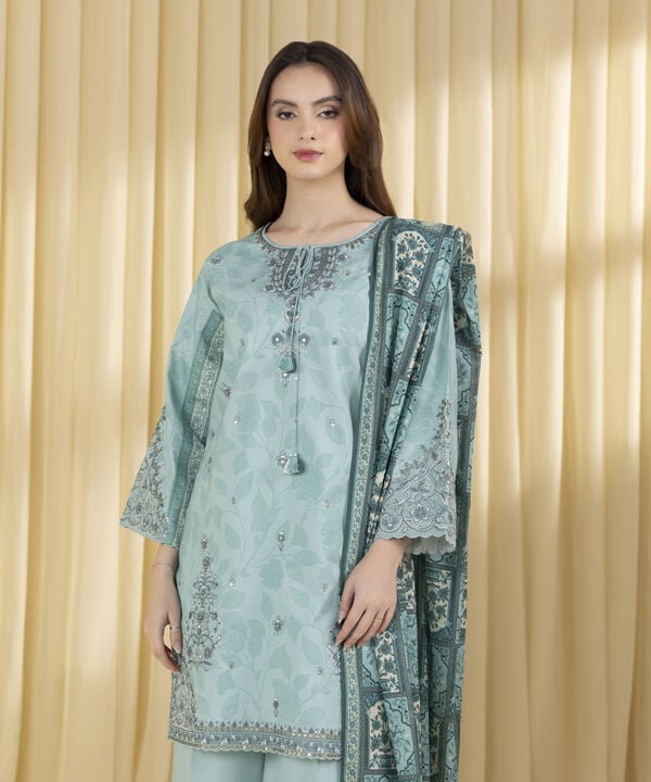 3 Piece - Embroidered Lawn Suit (Unstitched)