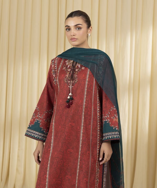 3 Piece - Embroidered Lawn Suit (Unstitched)