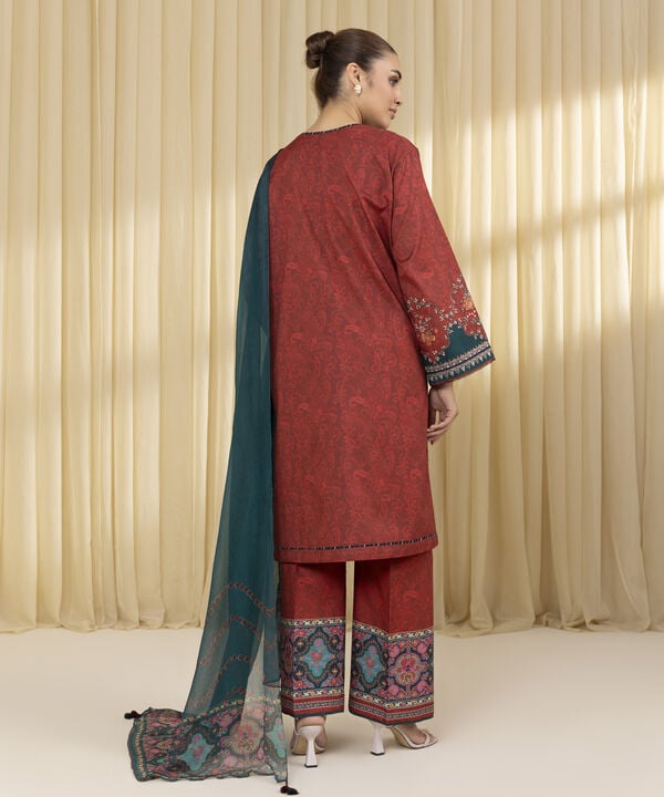 3 Piece - Embroidered Lawn Suit (Unstitched)