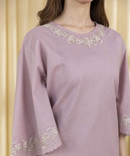 3 Piece - Embroidered Cotton Jacquard Suit (Unstitched)