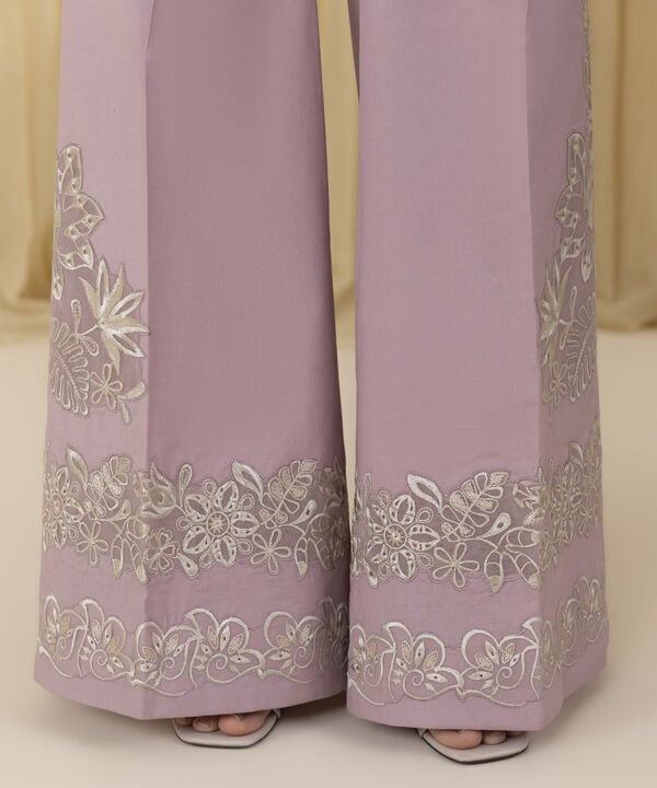 3 Piece - Embroidered Cotton Jacquard Suit (Unstitched)