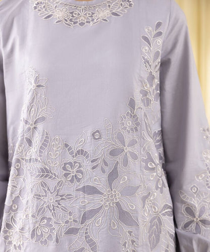 3 Piece - Embroidered Cotton Jacquard Suit (Unstitched)