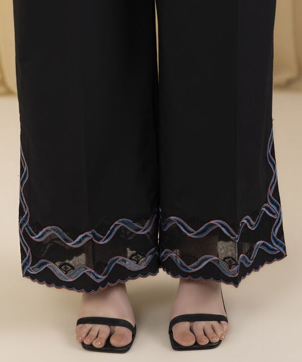 3 Piece - Embroidered Cotton Jacquard Suit (Unstitched)