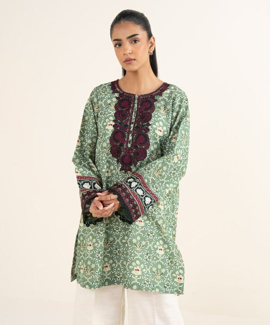 Embroidered Khaddar Shirt