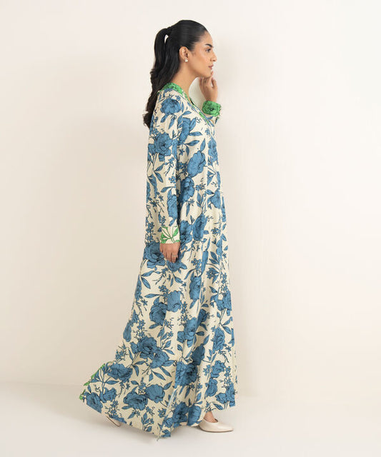 Printed Herringbone Shirt