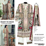 (3 PCS SUITS) 50% OFF  PKR:1500