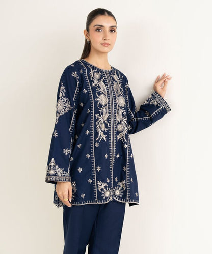 Embroidered Khaddar Shirt