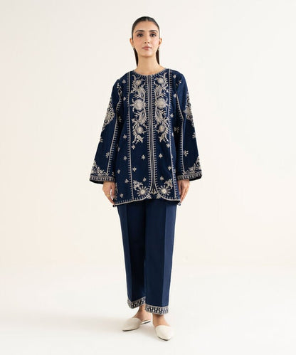 Embroidered Khaddar Shirt