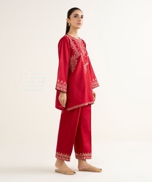 Embroidered Khaddar Shirt