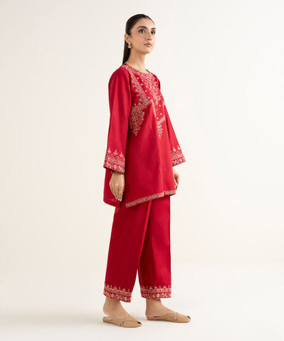 Embroidered Khaddar Shirt